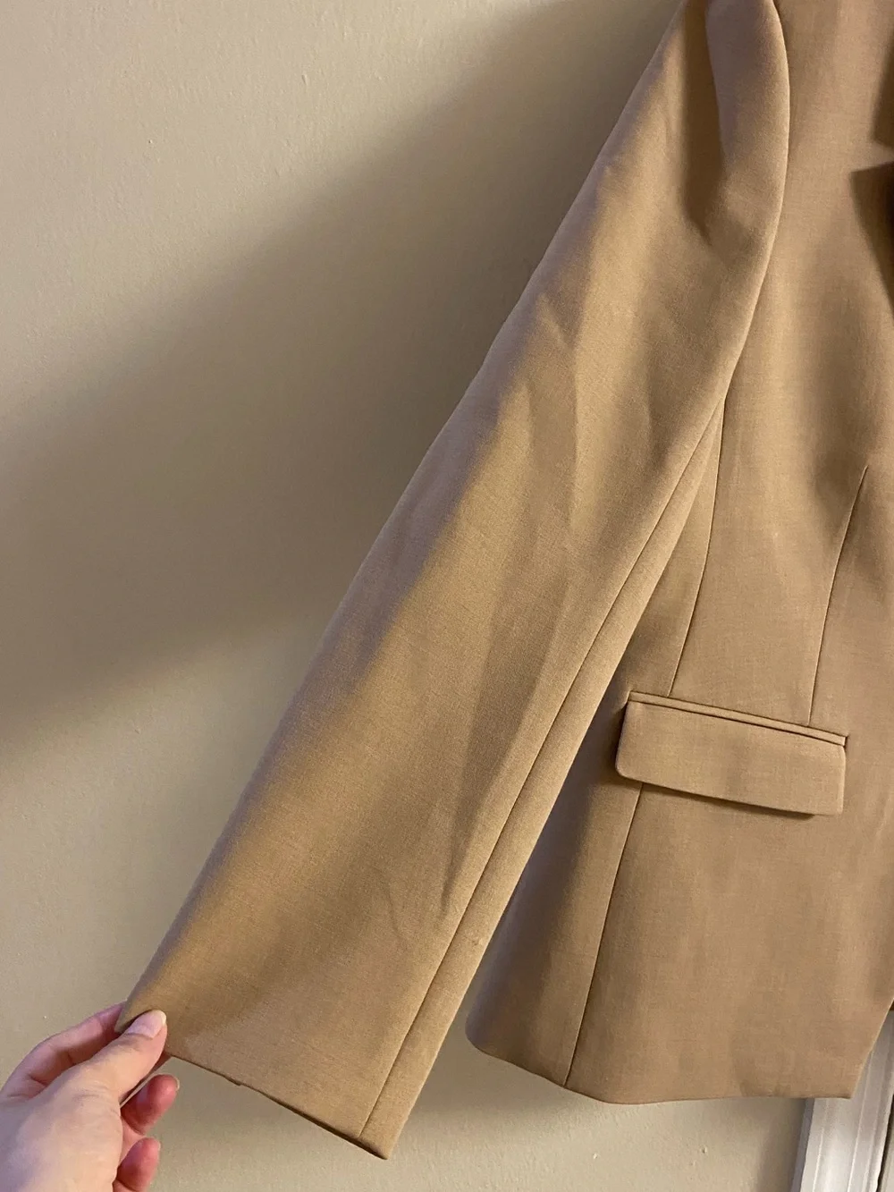 J. Crew Madelyn Camel-Tan Single-Breasted Blazer Sz 14